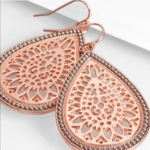 ☄️Rose Gold & Yellow Gold dangle earrings